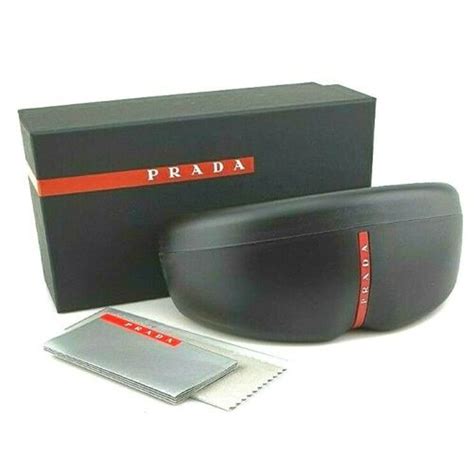 case prada sport|Prada Sport Matte Black Medium Sunglass Eyeglass Case.